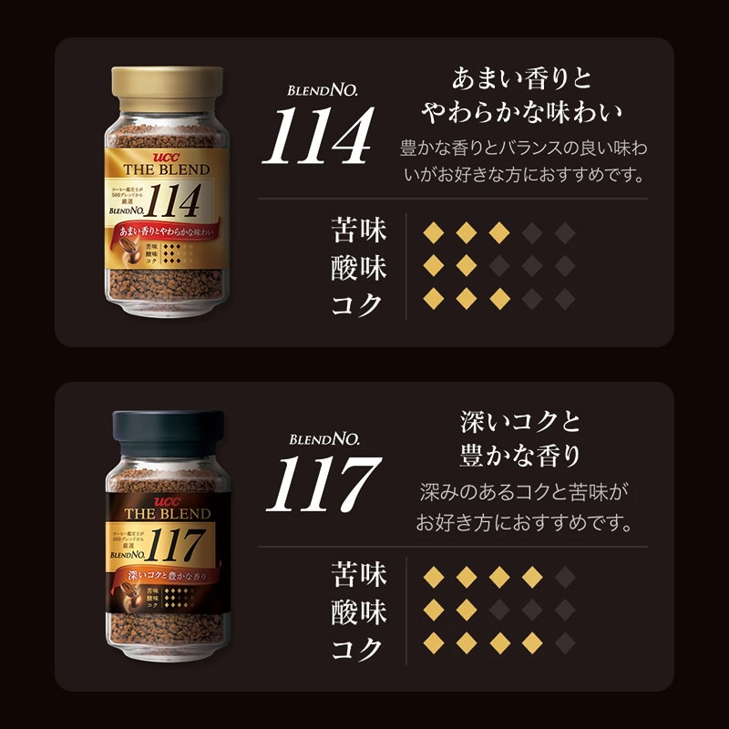 UCC ザ・ブレンド 114 瓶 90g インスタントコーヒー